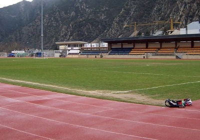 L'estadi Comunal, a Andorra la Vella. 