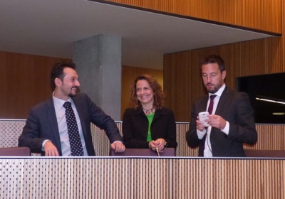 Alís, Gili i López, durant una sessió anterior.