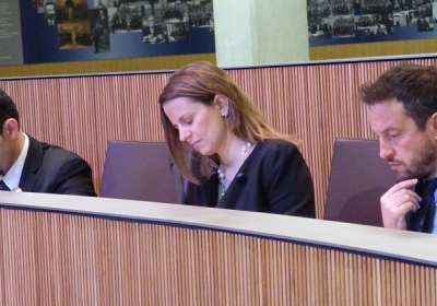 Alís, Gili i López, durant la sessió de control a Govern.