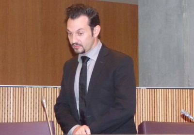 Gerard Alís, al ple del Consell General.