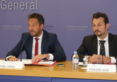 López i Alís durant la roda de premsa.