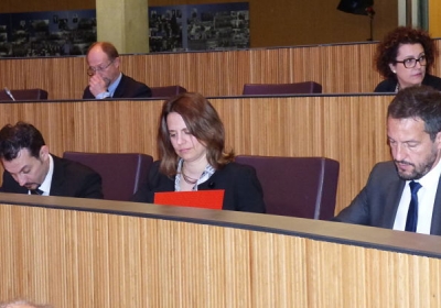 Els consellers generals del PS durant una sessió al parlament.