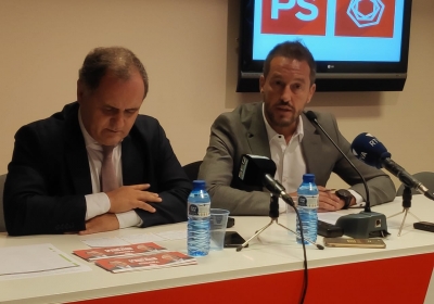 Paulo Pisco i Pere López durant una roda de premsa