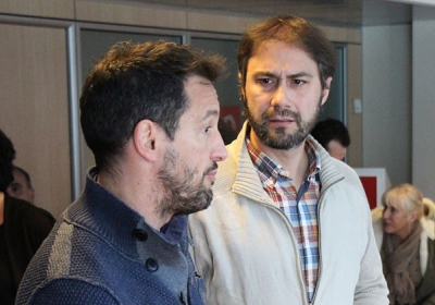 Pere López i David Rios, dissabte passar al directiu (ANA)