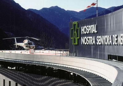 L'heliport de l'hospital de Meritxell.