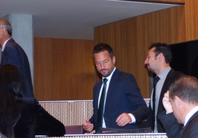 López, amb Alís, al Consell General i, per darrera Toni Martí.
