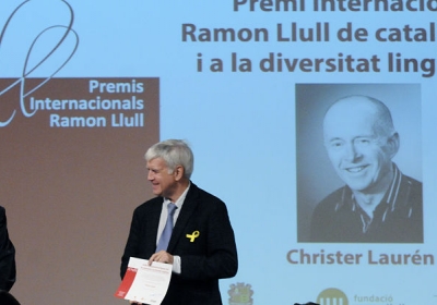 Un instant de l'acte d'entrega dels darrers premis Ramon Llull (Govern d'Andorra).