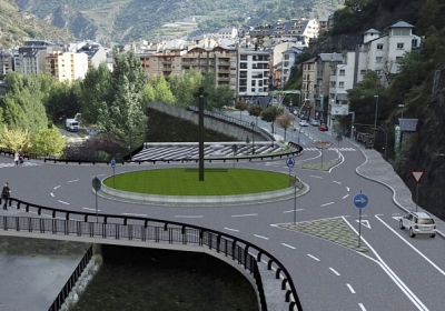 Representació virtual del projecte del vial de Sant Julià.