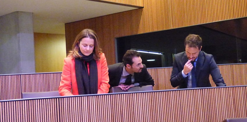 Gili, Alís i López, instants abans de la sessió de Consell