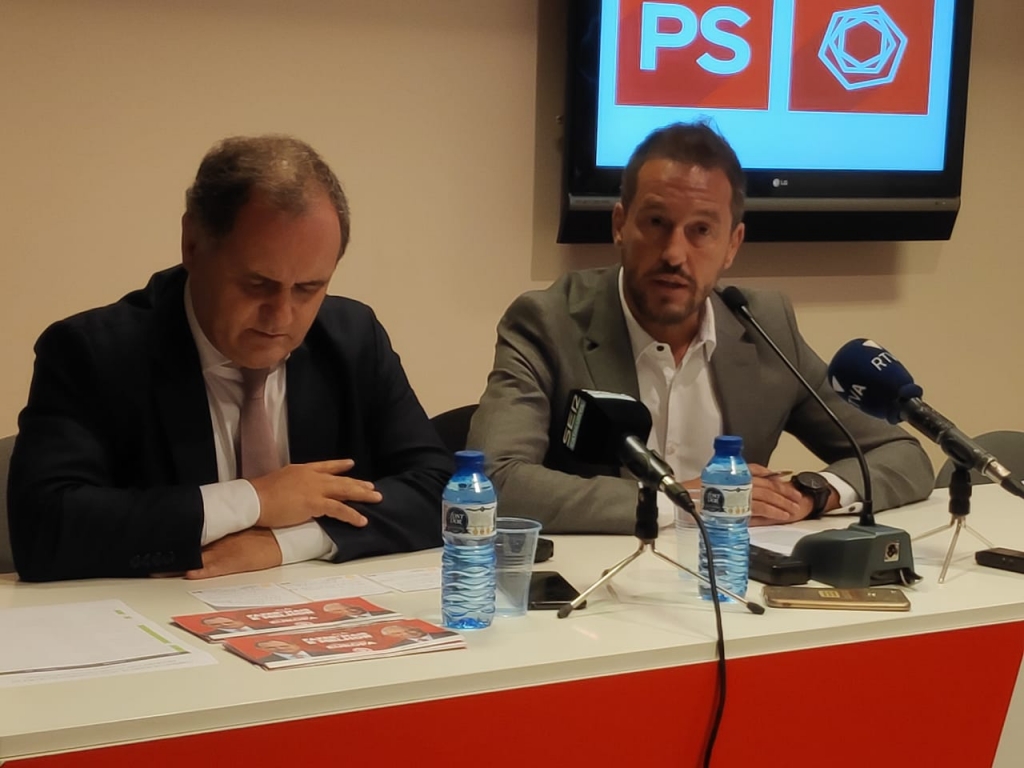 Paulo Pisco i Pere López durant una roda de premsa