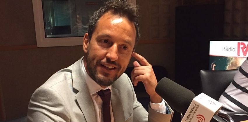 Pere López, durant l'entrevista (Ràdio Valira).