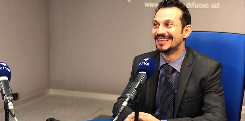 Gerard Alís, durant l'entrevista (RTVA).