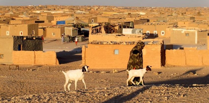 Un dels camps de refugiats saharauís a Tindouf.