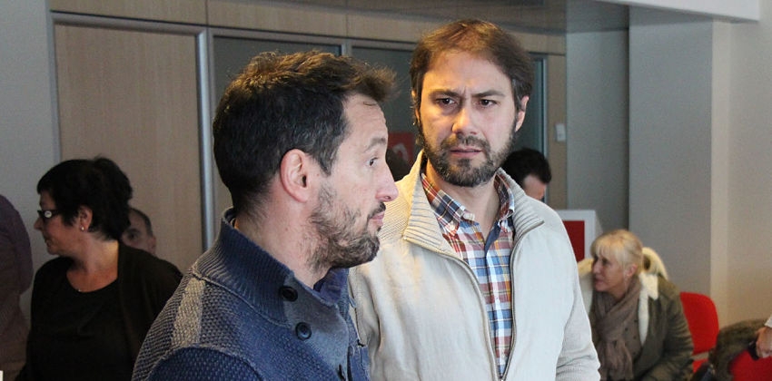Pere López i David Rios, dissabte passar al directiu (ANA)