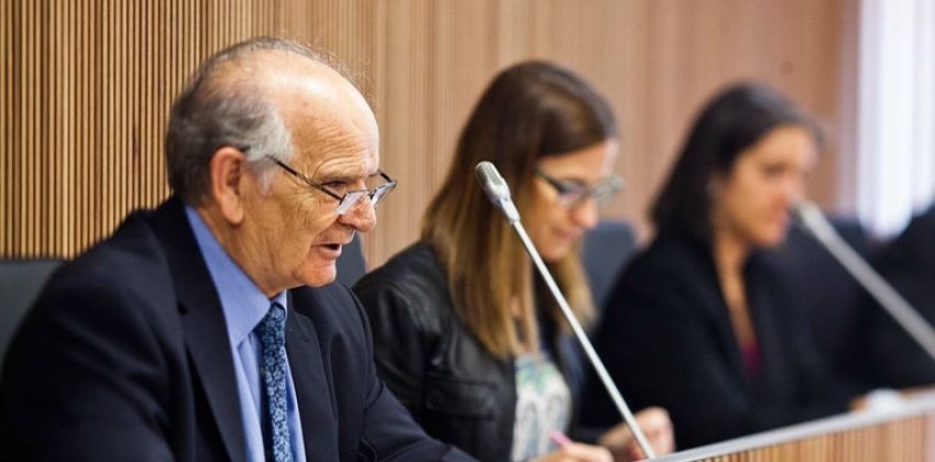 El raonador del ciutadà, Josep Rodríguez, durant una compareixença al Consell (CG)